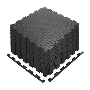 Large Black Caravan Awning Floor Mat Foam Garden Mats Camping 10mm Thickness - Picture 1 of 11