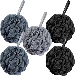 Metene Shower Loofah Sponge 5 Pack, Body Wash Scrubber Exfoliator Loofa, Men Wom - Picture 1 of 12