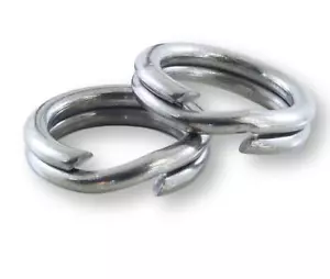 SIZE #5 Stainless Steel Split Rings 100 Count Pack MADE IN USA Fishing Tackle - Picture 1 of 4