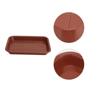 10 Pcs Rectangular Tray Planter Base Saucer Trays for Indoor Plants - Picture 1 of 12