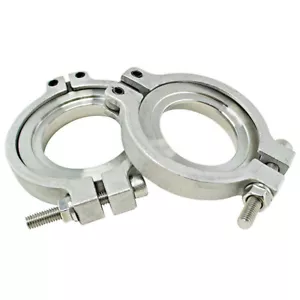Stainless Steel for TiAL 38mm Wastegate V-Band Clamp Set Kit with Screws Nuts - Picture 1 of 6
