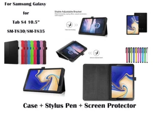 PU Leather Flip Cover Case for Samsung Galaxy Tab S4 10.5 T830/T835 - Bild 1 von 12
