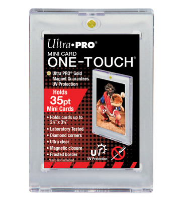Ultra Pro One-Touch Magnetic Card Holder 35pt Point MINI CARD SIZE • 4.79$