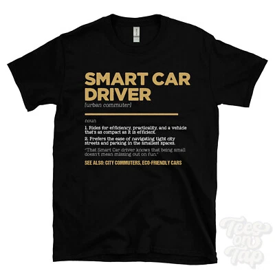 Smart Car Driver T-Shirt - Funny Dictionary Style - urban commuter city - Image 1 of 2