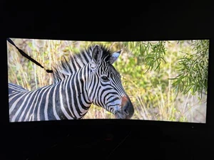 AOC CU34G2XP 34" WQHD 180Hz VA 1ms Curved Gaming Monitor Part Of Screen Cracked - Picture 1 of 11