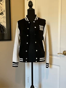 Harley Quinn varsity jacket, black and white - Picture 1 of 5