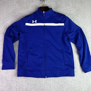 Under Armour Boys Storm Jacket  Full Zip Blue/White Size YMD - Picture 1 of 9