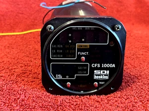 INDICADOR DE FLUJO DE COMBUSTIBLE SDI HOSKINS CFS 1000 P/N 701921-1 CON CONECTOR - Imagen 1 de 7