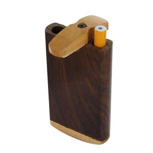 Wooden Cigarette Box, Pocket Carrying Cigarette Case, Cigarette Holder - Picture 1 of 4