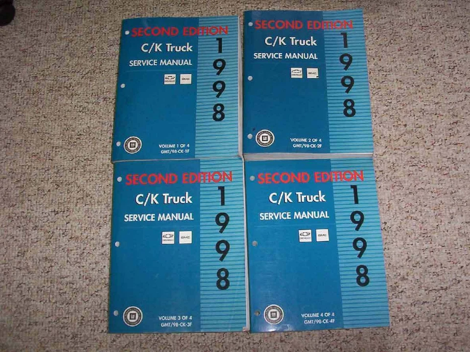 GMC Sierra C3500 K3500 1998 camioneta manual de reparación de servicio SL SLT SLE 6,5 L diésel Foto 1 de 1