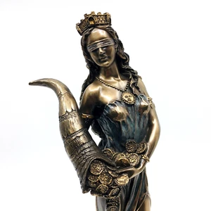 Roman Goddess Fortuna Statue | Greek Mythology Figurines | Abundance | Fertility - Picture 1 of 6