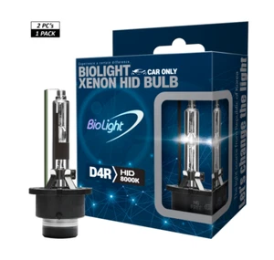 2 x D4R Xenon 8000K White Blue HID Headlight Bulbs Low Beam Replacement bulbs - Foto 1 di 9