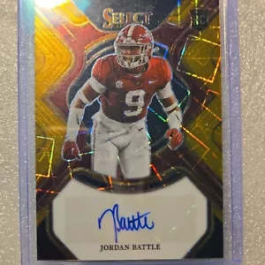 2023 Panini Select Draft Jordan Battle RC Auto Gold Square Refractor /75 - Picture 1 of 3