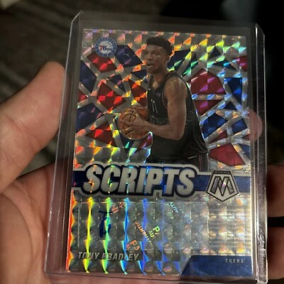 2020 21 Panini Mosaic TONY BRADLEY RC Auto Scripts Silver #SCTBR - Image 1 of 2