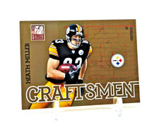 Heath Miller /999 "Craftsmen" GOLD 2011 Panini Donruss Elite #12 Steelers INSERT
