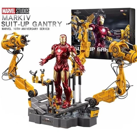 ZD LED Light Up Iron Man MK1 MK2 MK5 Mk4 Mk43 Action Figure Collection In Box Cover