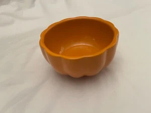 Celebrate It - Orange Cereal/Candy Bowl - Fall Decor Pumpkin Gourd Thanksgiving - Picture 1 of 4
