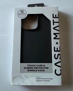 NEW Black Case-Mate Tough Case & Screen Protector Pack Apple iPhone 16 Pro Max - Picture 1 of 8