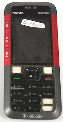 Teléfono celular Nokia XpressMusic 5310 / 5310b - gris y rojo (T-Mobile) Foto 1 de 2