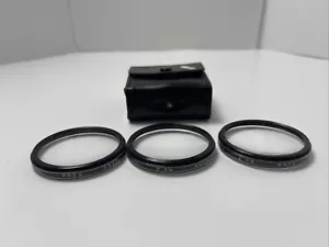 NEW Vintage VIVITAR 52mm Close Up Camera Lens Filter Set # 1 2 3 in Case Japan - Picture 1 of 6