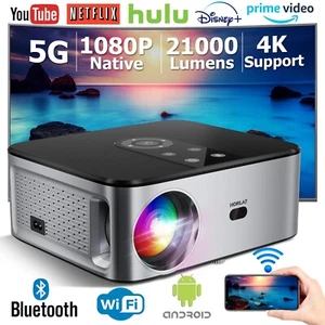 4K LED Projector 800ANSI Full HD 1080P Video Home Theater Auto Keystone 5G WiFi - Picture 1 of 18
