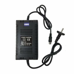 Ladegerät 36V 1.6-2.0A mit Koax Stecker 10mm 2-polig E-Scooter E-Bike HMParts - Bild 1 von 4