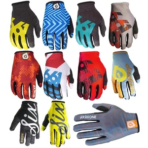 661 SixSixOne Comp Gloves MTB Bike Cyle Motocross BMX BLACK RED BLUE YELLOW NEW - Picture 1 of 16