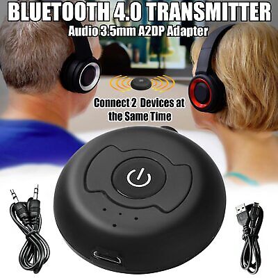 Multi Point Bluetooth Music Audio Transmitter Dual Bluetooth Wireless Adapter • 10.99£