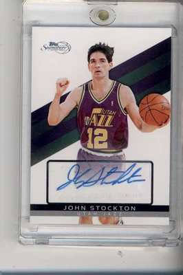 2008-09 Topps Signature Auto /676 #TSA-JS - John Stockton Utah Jazz HO - Image 1 of 2