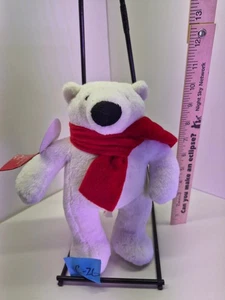 2013 Coca-Cola Plüsch Polar mit Etikett und Schal 11 Zoll C-26 - Bild 1 von 5