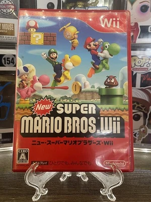 New Super Mario Bros. Wii Nintendo Wii NTSC-J Japanese Version US Seller - Image 1 of 2