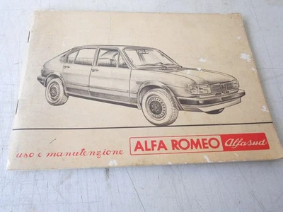 Alfa Romeo Alfasud Libretto uso manutenzione 3-80 - Immagine 1 di 4