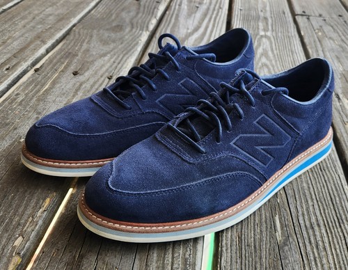 NIKE Scarpe NEW BALANCE in pelle scamosciata blu uomo 8 5 Oxford casual dress MD1100NV NB