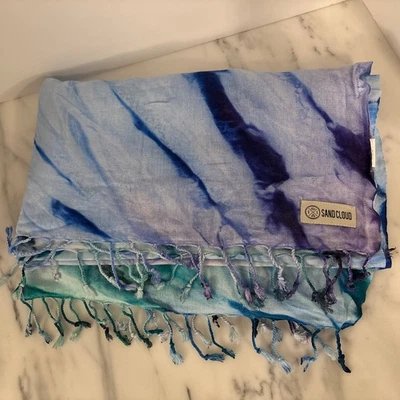 Sand Cloud XL Luna Beach Towel Blanket Turkish Cotton Tie Dye $74 - Image 1 of 4