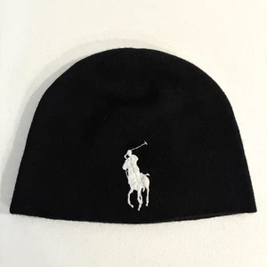 Polo Ralph Lauren Big Pony berretto lana merino ricamato maglia preppy edera inverno - Foto 1 di 5