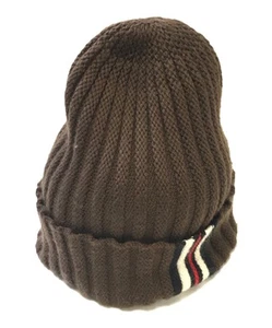 BURBERRY/ Lambswool knit hat beanie beige Size: 56-60cm - Picture 1 of 5