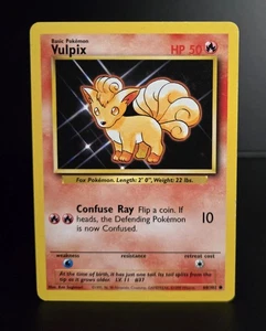 Pokémon TCG - VULPIX - 68/102 - UNLIMITED - BASE SET (1999) - WOTC - LP/NM - Picture 1 of 2