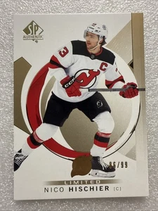 2024-25 NICO HISCHIER /99 SP AUTHENTIC LIMITED GOLD #66 DEVILS - Picture 1 of 2