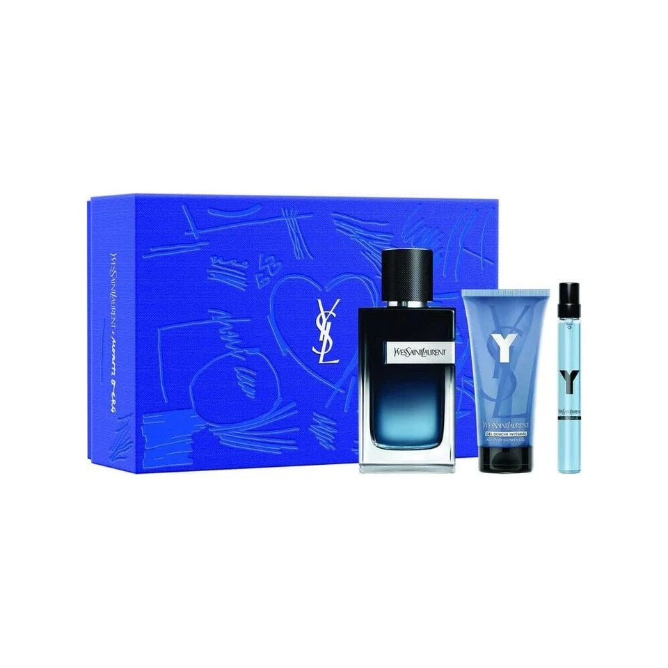 3pc Yves Saint Laurent Y Eau de Parfum & Shower Gel Set Fragrance For Men 100ml - image 1 of 1