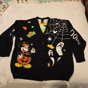 CARDIGAN HALLOWEEN DISNEY TOPOLINO ZUCCA DI BOXLUNCH 3X - Foto 1 di 6