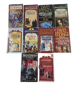 Elenium Belgariad Malloreon David Eddings Books PB Fiction Lot 10 Fantasy SciFi - Picture 1 of 12