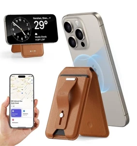 ESR HaloLock Geo Wallet Stand supporto magnetico per telefono con Apple Find My blu scuro - Foto 1 di 9