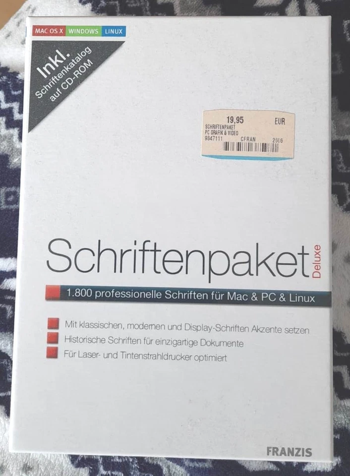 Schriftenpaket PC Grafik und Video - Bild 1 von 1