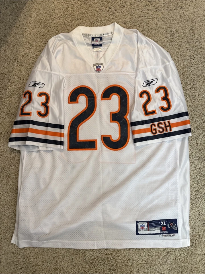 VINTAGE REEBOK DEVIN HESTER #23 CHICAGO BEARS NFL JERSEY XL White GSH - Image 1 of 4
