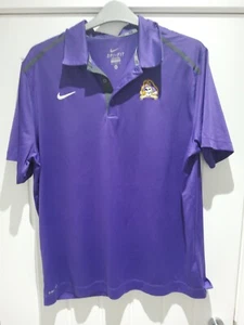 East Carolina University Pirates Purple Nike Polo Shirt - XL - Picture 1 of 5