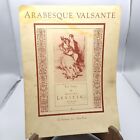 Vintage Sheet Music, Arabesque Valsante for Piano by Mischa Levitzki, Schirmer