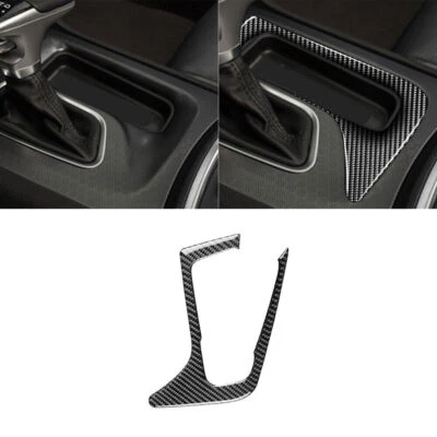 Cubierta de tira de caja de almacenamiento interior de fibra de carbono para Dodge Charger 2015-2020 Foto 1 de 4