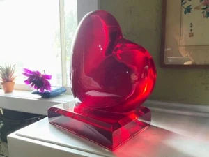 Pop Art by SHLOMI HAZIZA (NY, Israel) "RED HEART" GIFT - BE MY VALENTINE - Picture 1 of 13