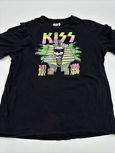 Kiss T-Shirt Women X-Large Graphic Print Logo Black Tour Tee…#6193