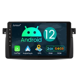 Junsun Für BMW E46 M3 4Kern 2+64 Android 12 Autoradio 9" GPS Navi CarPlay SWC BT - Bild 1 von 11